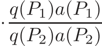 · q(P1)a(P1)q(P2)a(P2