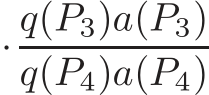 · q(P3)a(P3)q(P4)a(P4