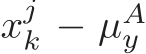 xjk − µAy