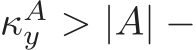  κAy > |A| −