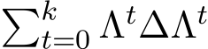 �kt=0 Λt∆Λt