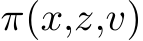  π(x,z,v)