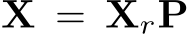 �X = XrP