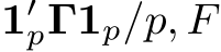  1′pΓ1p/p, F