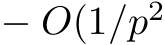  − O(1/p2