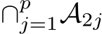  ∩pj=1A2j