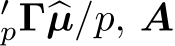 ′p�Γ�µ/p, A