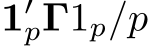  1′pΓ1p/p