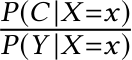 P(C |X =x)P(Y |X =x)