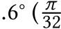 .6° ( π32 