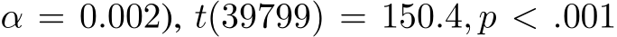 α = 0.002), t(39799) = 150.4, p < .001
