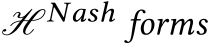  H 𝑁𝑎𝑠ℎ forms