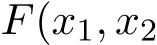  F(x1, x2