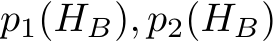  p1(HB), p2(HB)