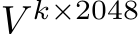  V k×2048