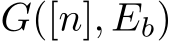  G([n], Eb)