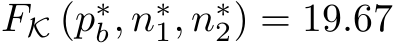  FK (p∗b, n∗1, n∗2) = 19.67