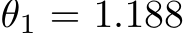 θ1 = 1.188