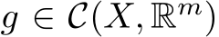  g ∈ C(X, Rm)