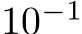 10−1