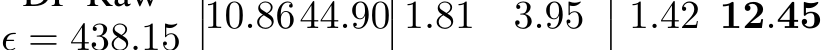 .42 12.45ϵ = 438.