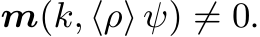  m(k, ⟨ρ⟩ ψ) ̸= 0.