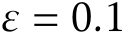  ε = 0.1