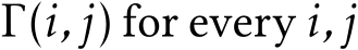  Γ(i,j) for every i,j