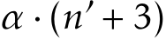  α · (n′ + 3)