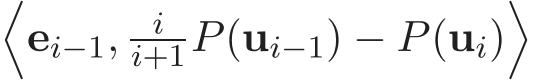 �ei−1, ii+1P(ui−1) − P(ui)�