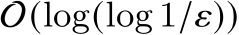 O(log(log 1/𝜀))