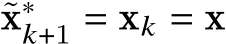  ˜x∗𝑘+1 = x𝑘 = x