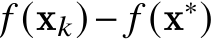  𝑓 (x𝑘)− 𝑓 (x∗)