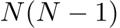  N(N − 1)