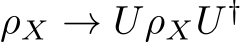 ρX → UρXU †