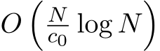  O�Nc0 log N�