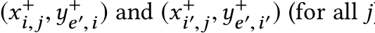 (x+i,j,y+e′,i) and (x+i′,j,y+e′,i′) (for all j