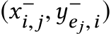  (x−i,j,y−ej,i)