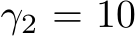  γ2 = 10