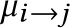 µi→j