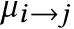 µi→j