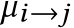 µi→j