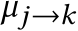 µj→k