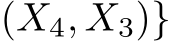 (X4, X3)}