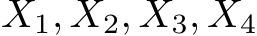 X1, X2, X3, X4