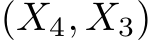  (X4, X3)