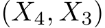  (X4, X3)