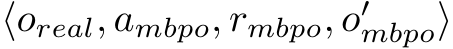  ⟨oreal, ambpo, rmbpo, o′mbpo⟩