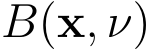  B(x, ν)