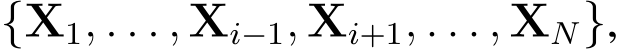 {X1, . . . , Xi−1, Xi+1, . . . , XN},